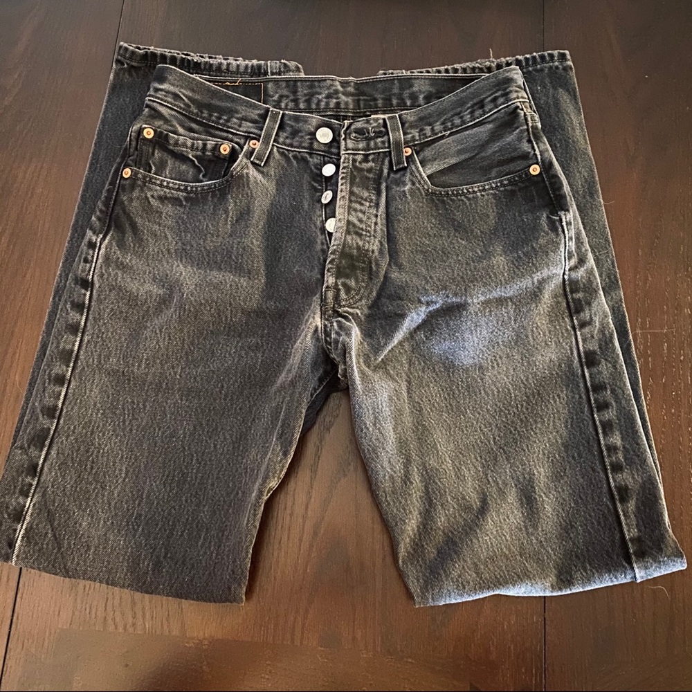 Levi’s 501 Button Fly - Faded Black Jeans